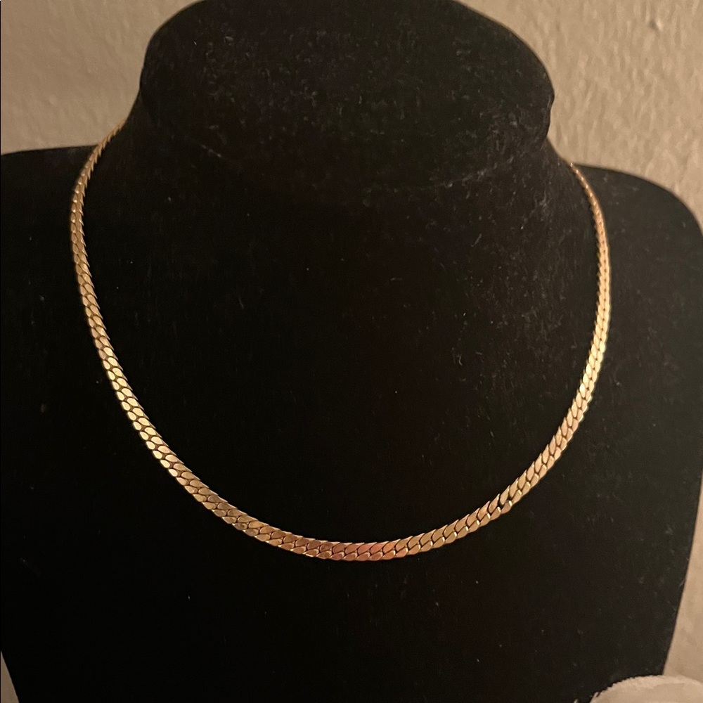 Gold plated necklace